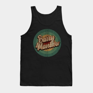 Circle Retro Vintage Barry Manilow Tank Top